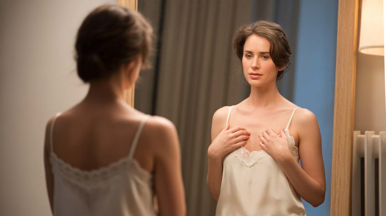 mujer con pezon invertido